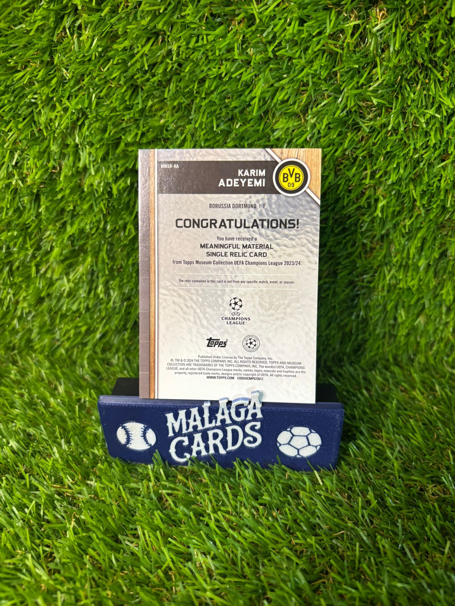 Karim Adeyemi - Topps Museum 2023-2024 - Patch /199 - Imagen 2