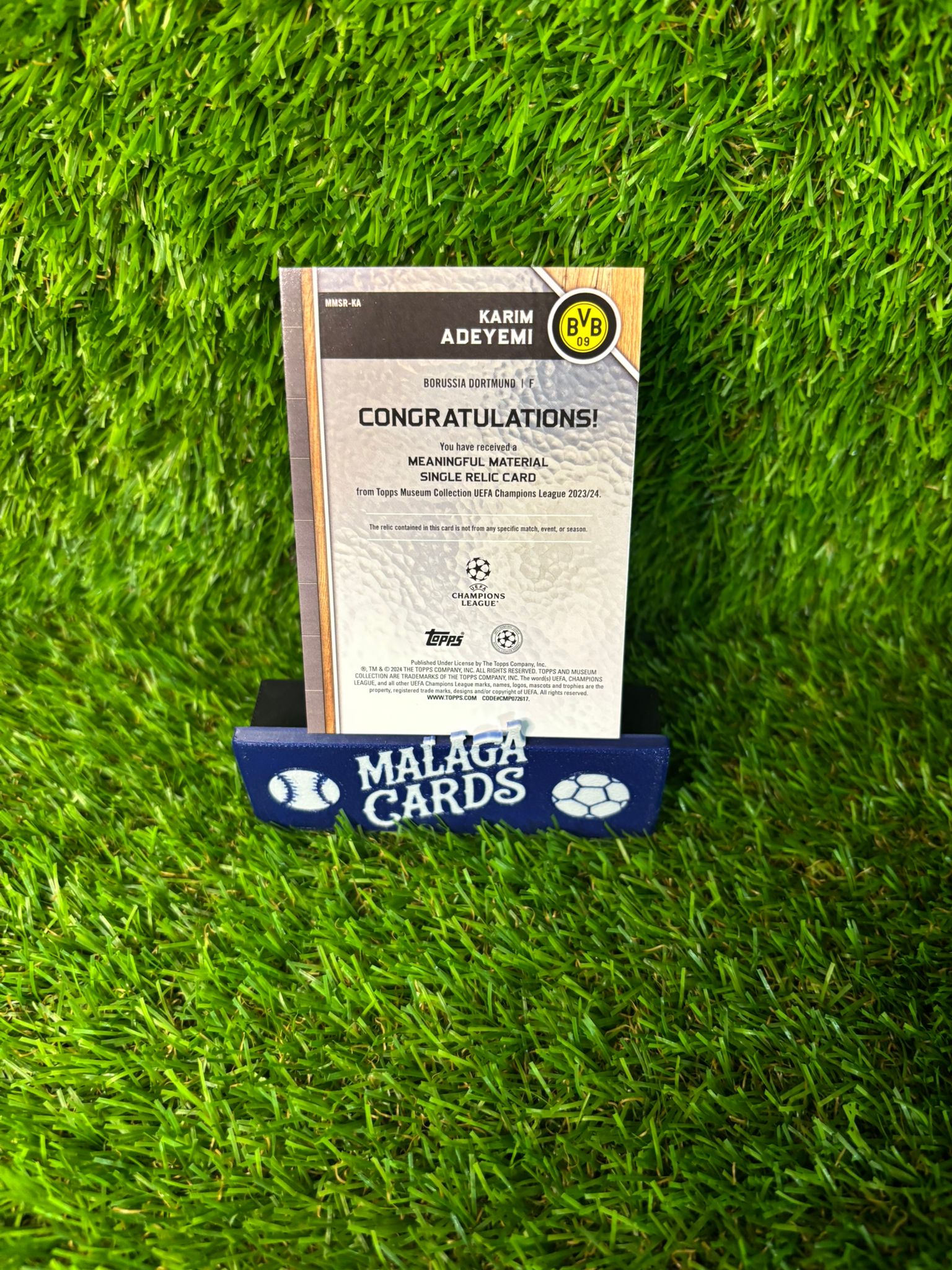 Karim Adeyemi - Topps Museum 2023-2024 - Patch /199 - Imagen 4