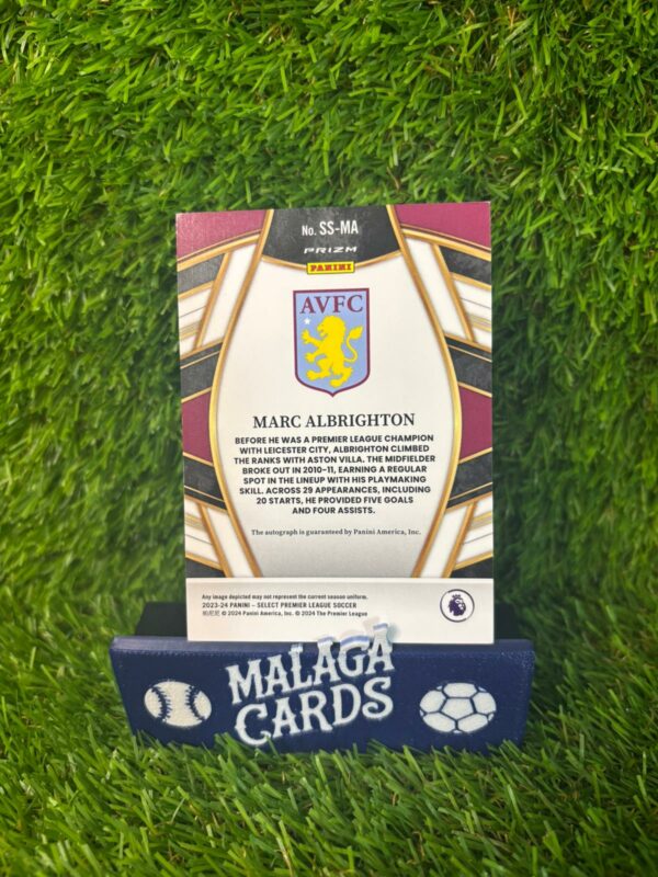 Marc Albrighton - Panini Select FIFA 2023-2024 - Cromo Autografiado - Imagen 2