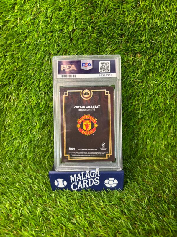 Sofyan Amrabat - Topps Deco UCC 2023-24 - Current Stars Pink /5 gradeada NM-MT 8 - Imagen 4