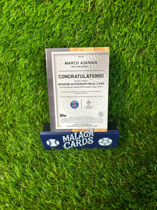 Marco Asensio - Topps Museum 2023-2024 - Patch + Autógrafo /99 - Imagen 4