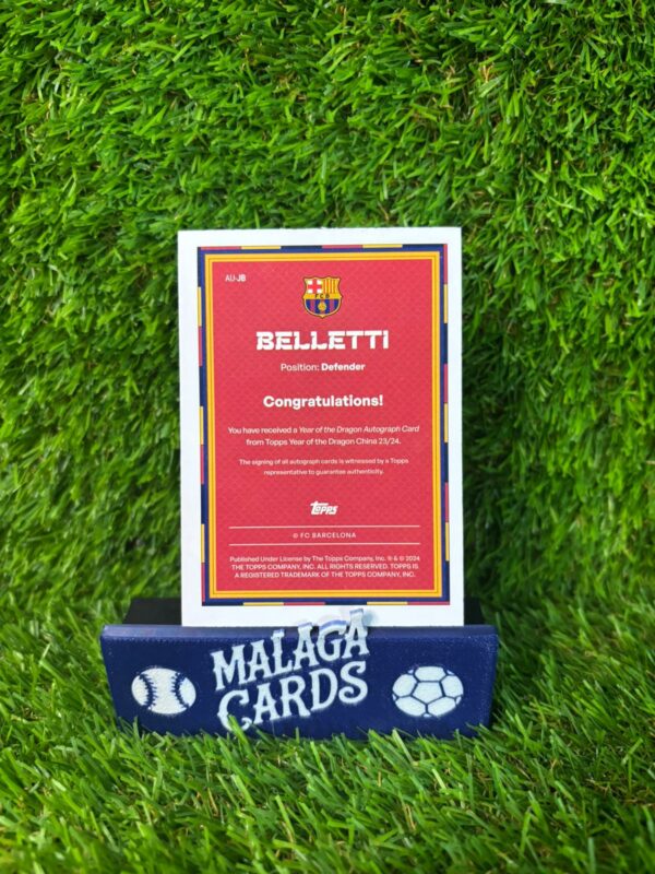 Belletti - Topps Year of the Dragon FC Barcelona 2023-2024 - Autógrafo - Imagen 2