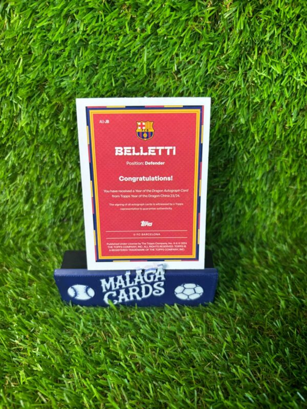 Belletti - Topps Year of the Dragon FC Barcelona 2023-2024 - Autógrafo - Imagen 4