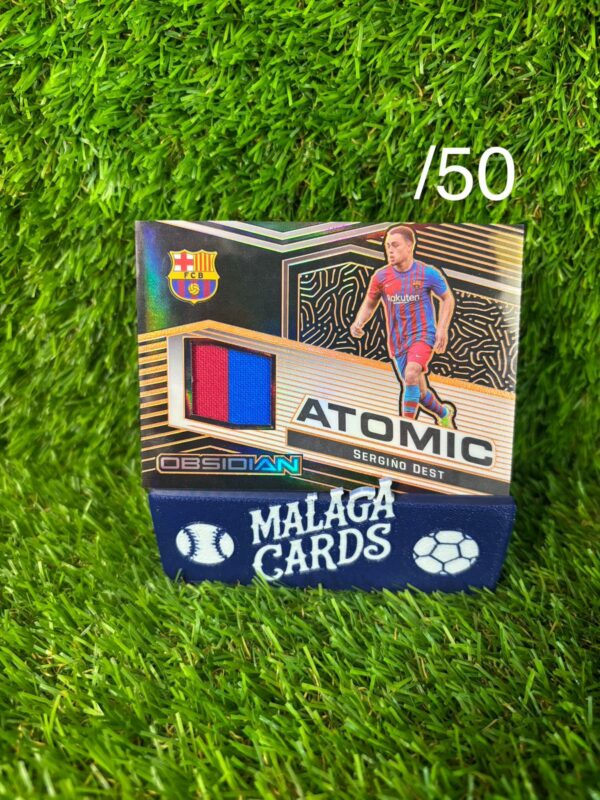 Sergiño Dest /50 - Panini Obsidian Atomic 2021-2022 - Patch FC Barcelona