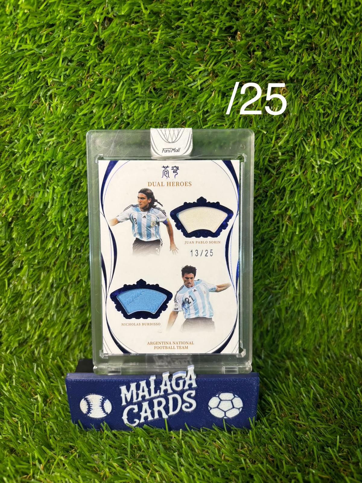 Juan Pablo Sorín & Nicolás Burdisso - Fansmall Argentina 2022 - Dual Patch /25