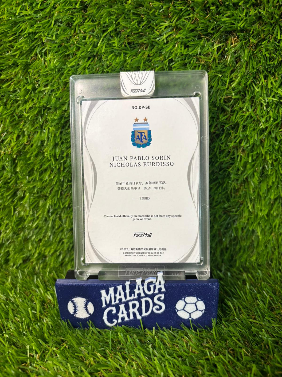 Juan Pablo Sorín & Nicolás Burdisso - Fansmall Argentina 2022 - Dual Patch /25 - Imagen 2