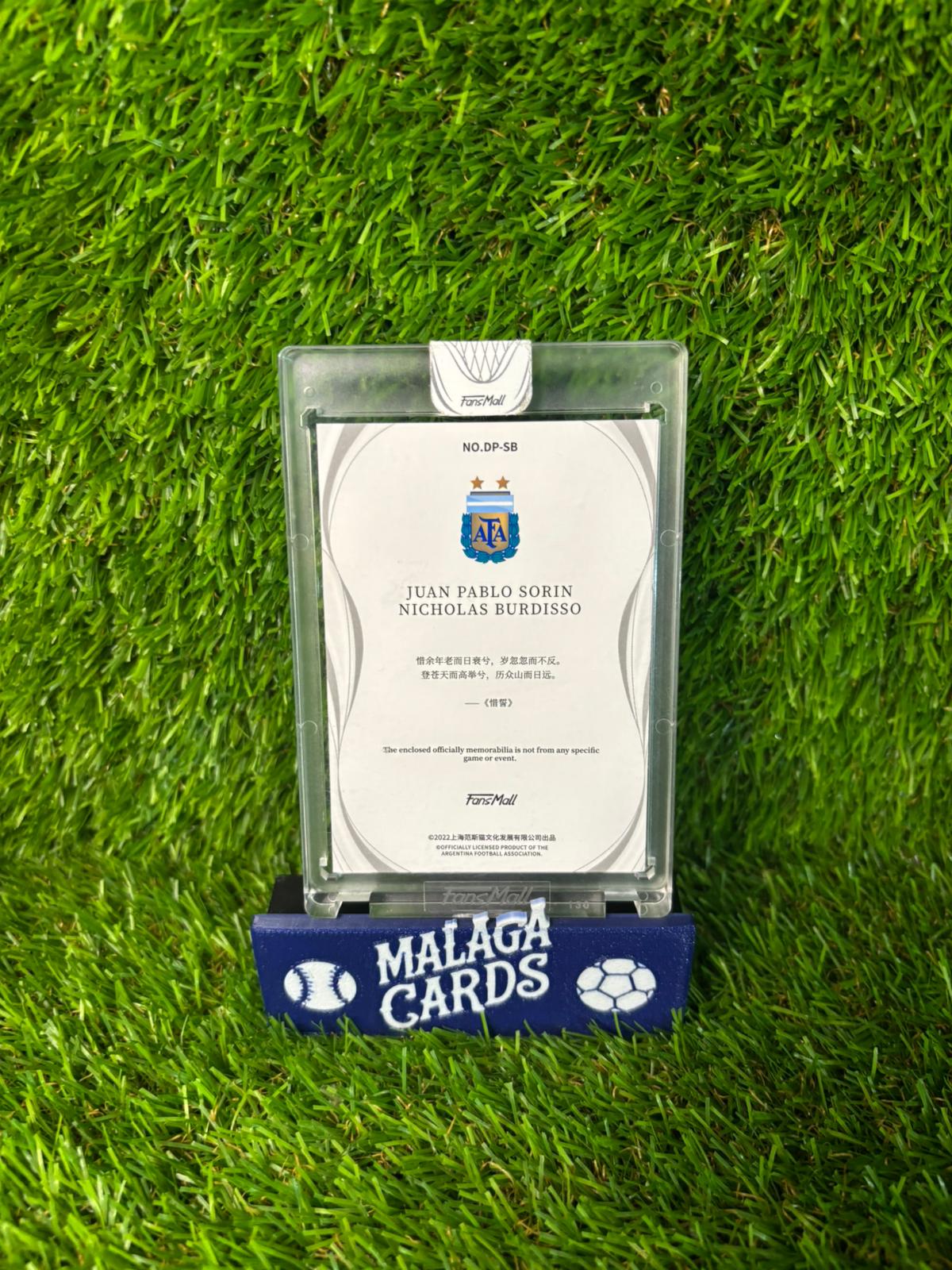 Juan Pablo Sorín & Nicolás Burdisso - Fansmall Argentina 2022 - Dual Patch /25 - Imagen 4