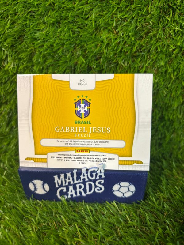 Gabriel Jesus /99 - National Treasures 2022 - Patch Brasil - Imagen 2