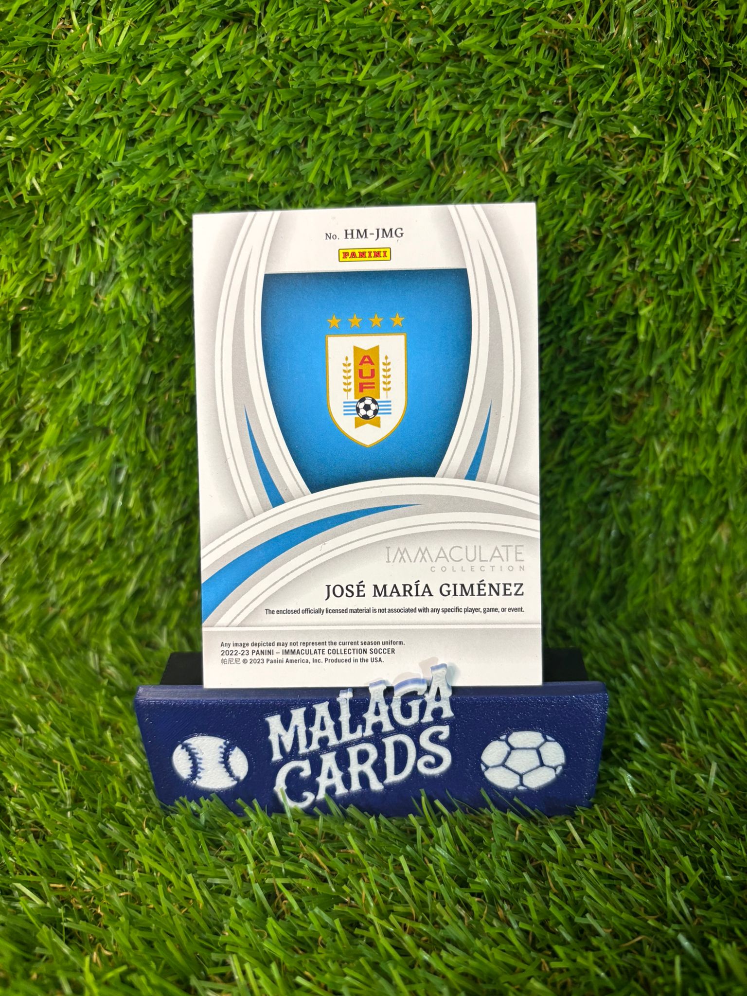 José María Giménez - Panini Immaculate 2022-2023 - Patch /99 - Imagen 2