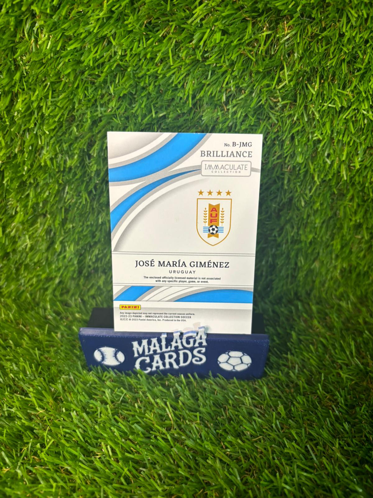 José María Giménez - Panini Immaculate 2022-2023 - Patch /99 - Imagen 4