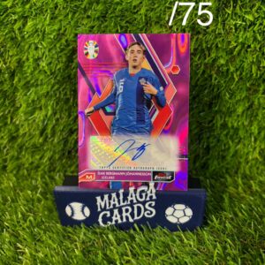 Isak Bergmann Jóhannesson /75 - Topps Finest 2023-2024 - Autógrafo