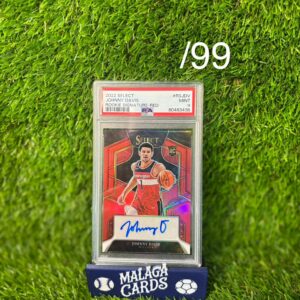 Johnny Davis - Panini Select 2022 - Rookie Signature Red /99 gradeada MINT 9