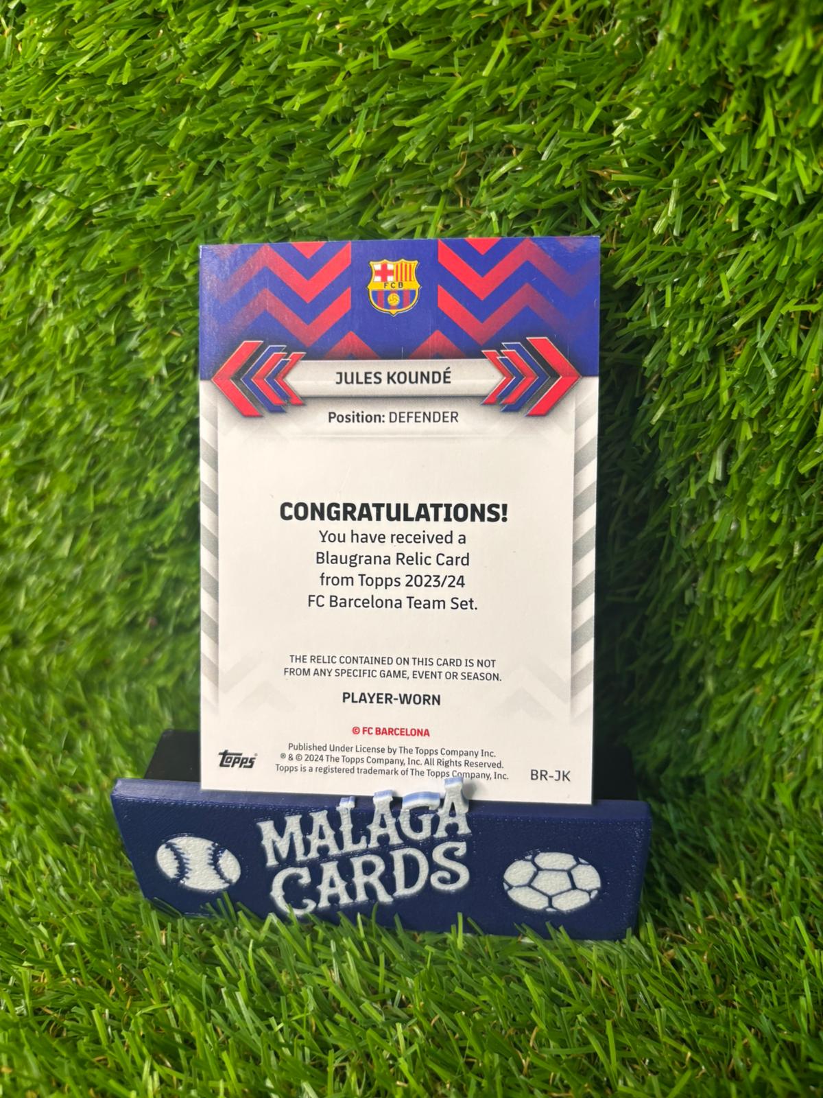 Jules Koundé - Topps Team Set FC Barcelona 2023-24 - Patch /250 - Imagen 2