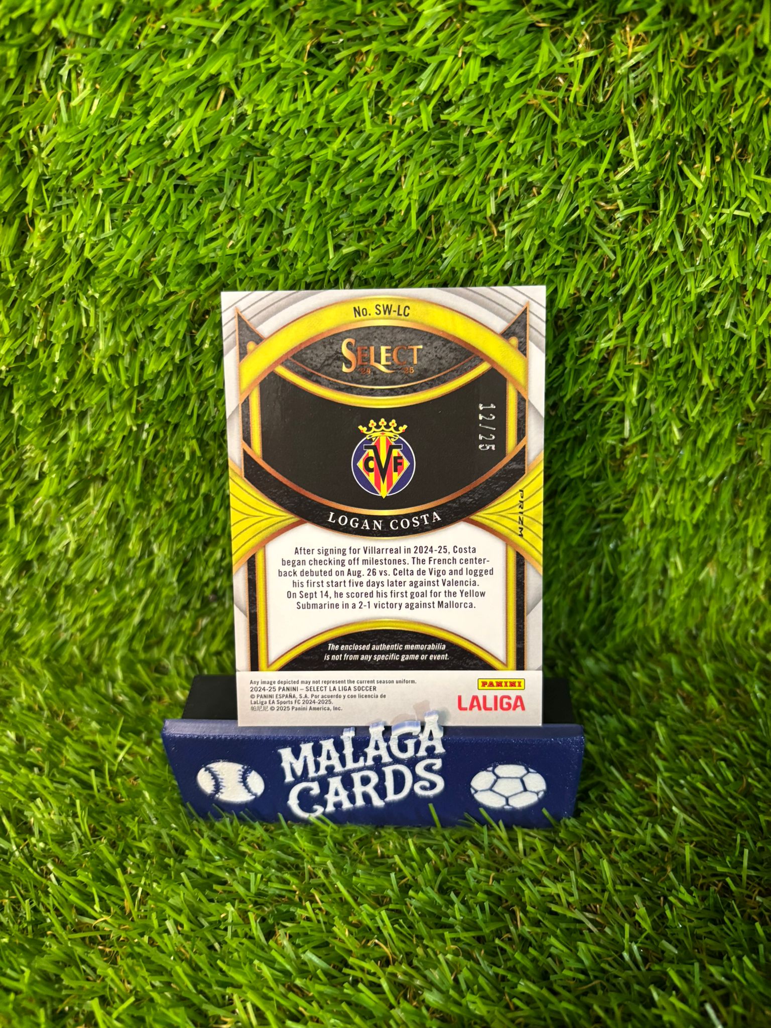 Logan Costa - Panini Select 2024-2025 - Patch /25 - Imagen 2