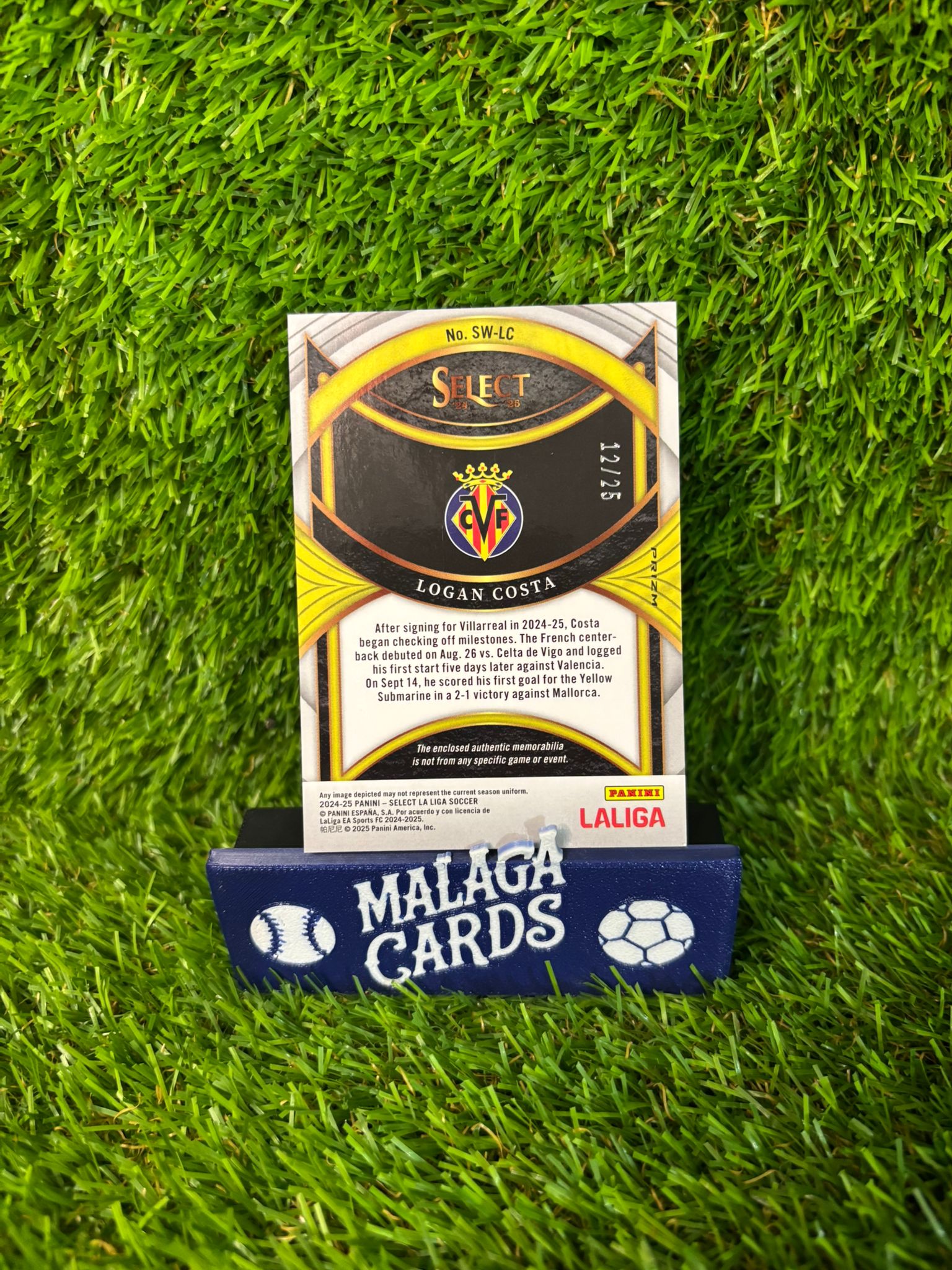 Logan Costa - Panini Select 2024-2025 - Patch /25 - Imagen 4