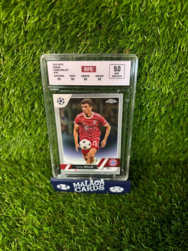 Thomas Müller - Topps Chrome 2023 - Base (Gradeada RFE 9.0) - Imagen 3
