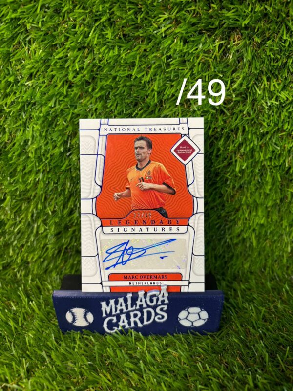 Marc Overmars - Panini National Treasures 2022 - Autógrafo /49