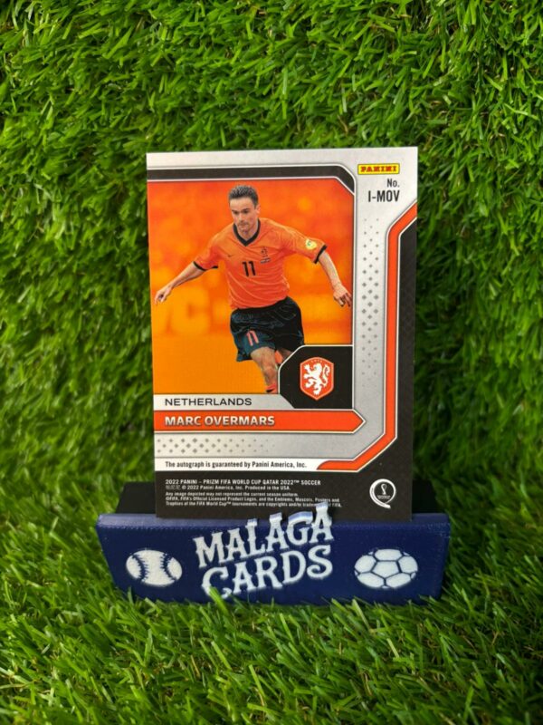 Marc Overmars - Panini Prizm World Cup 2022 - Autógrafo Países Bajos - Imagen 2