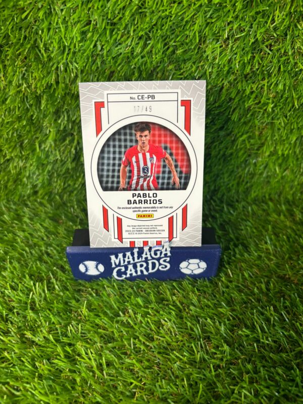 Pablo Barrios - Cromo Patch /49 Cutting Edge Obsidian 2023-2024 - Imagen 4