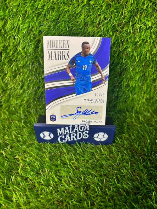 Bacary Sagna /49 - Immaculate 2023-2024 - Autógrafo Francia - Imagen 3