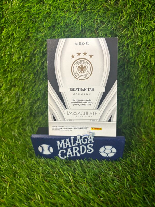 Jonathan Tah - Panini Immaculate 2023-2024 - Patch /30 - Imagen 4