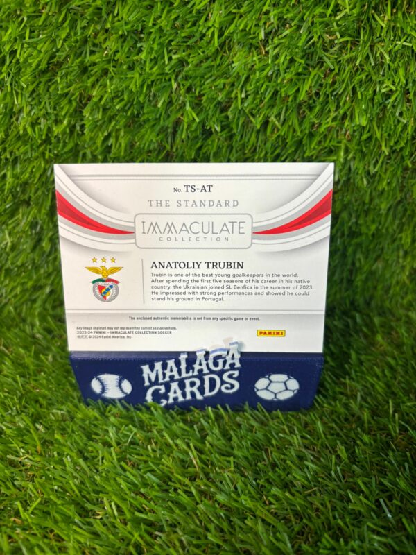 Anatoliy Trubin - Panini Immaculate 2023-2024 - Patch /25 - Imagen 4