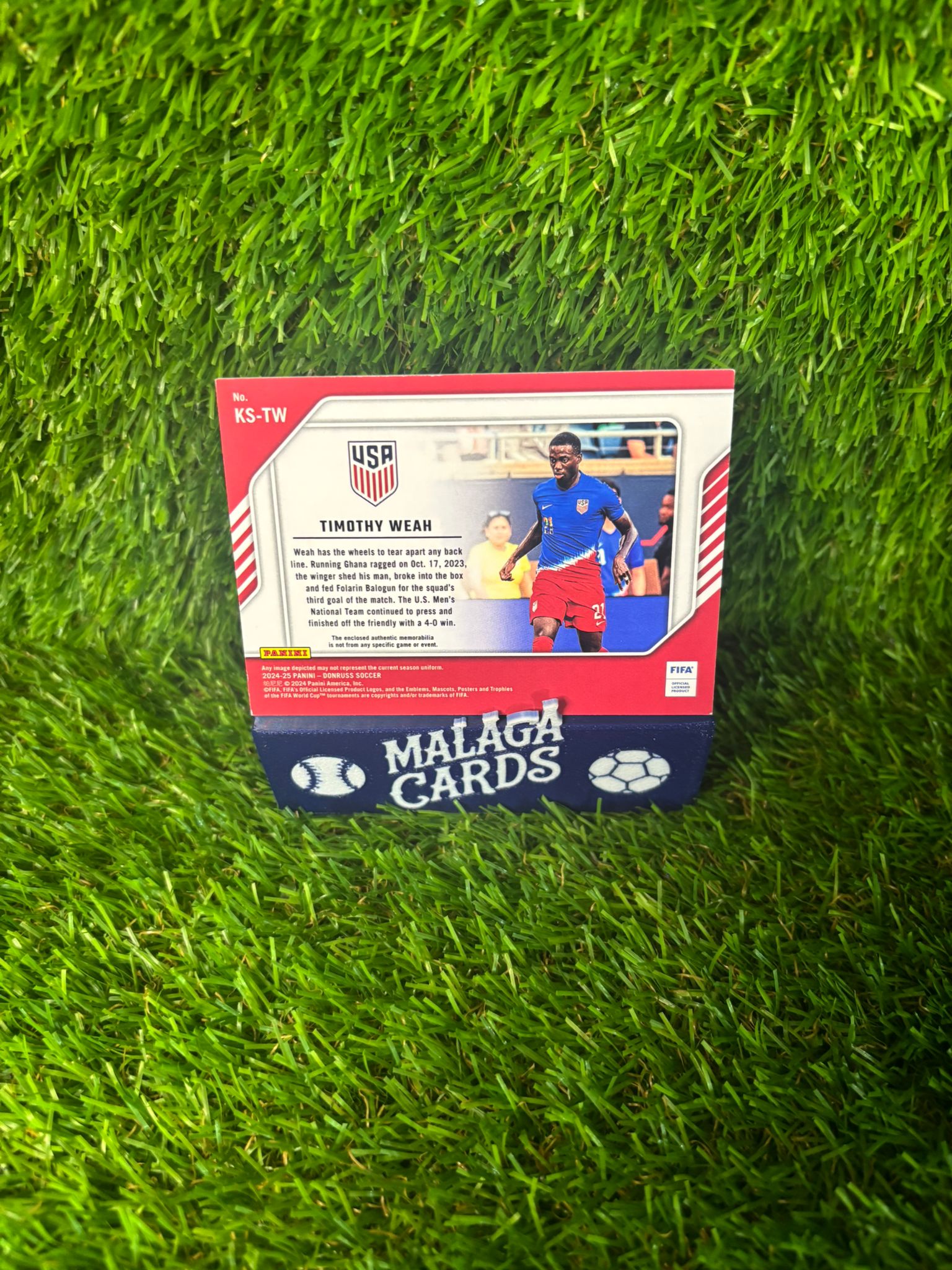 Timothy Weah - Panini Donruss 2024-2025 - Patch - Imagen 4