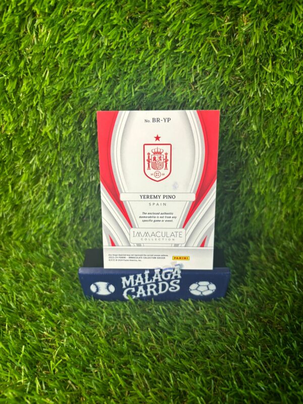 Yeremy Pino /25 - Immaculate 2023-2024 - Patch España - Imagen 4