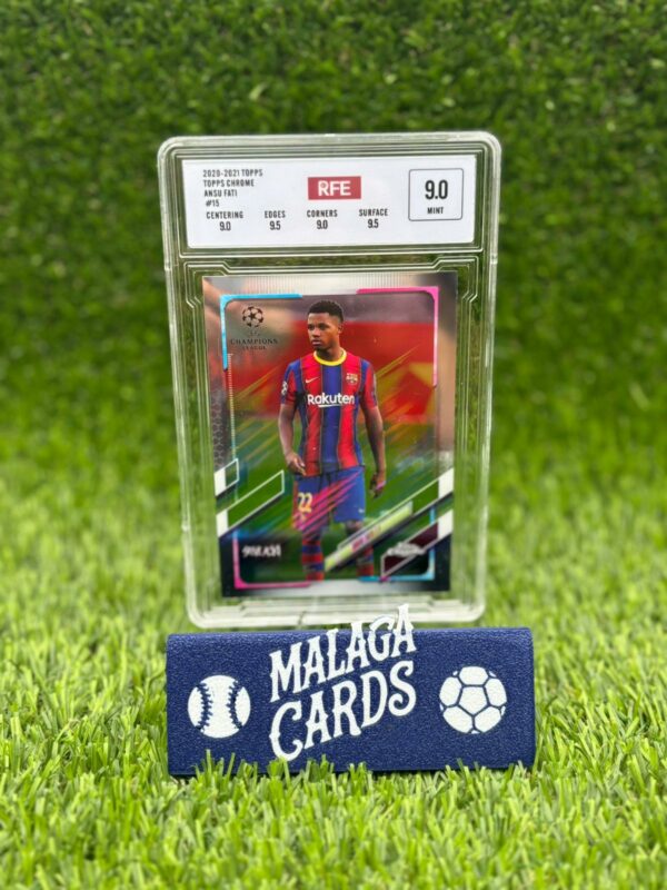 Ansu Fati - Topps Chrome Steve Aoki 2020-2021 - Champions League (RFE Grading 9.0)