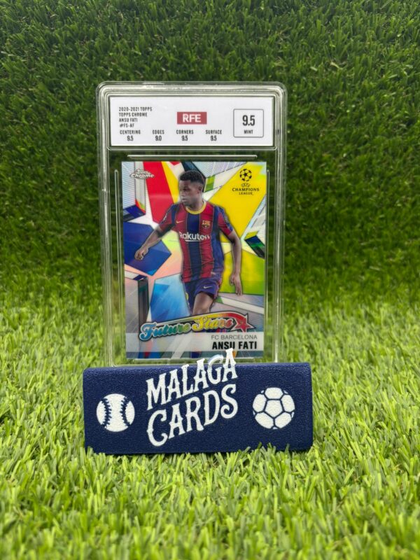 Ansu Fati - Topps Chrome 2020-2021 - Future Stars RFE 9.5 - Imagen 3