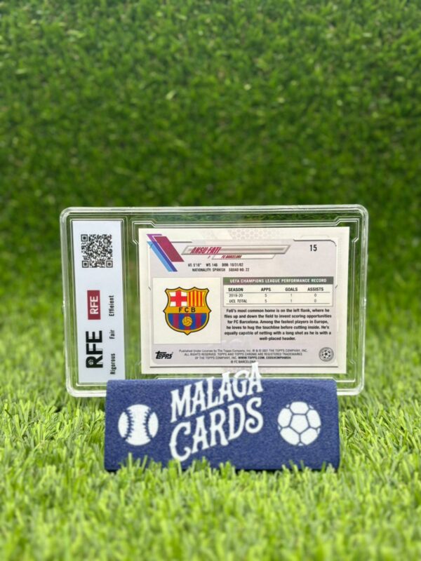 Ansu Fati - Topps Chrome Steve Aoki 2020-2021 - Champions League (RFE Grading 9.0) - Imagen 4