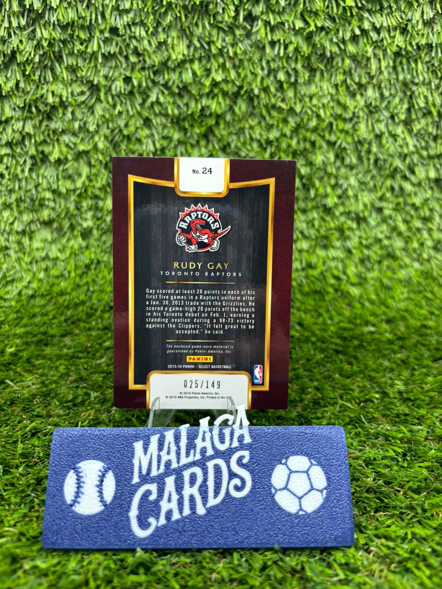 Rudy Gay - Select 2016 - Throwback Patch /149 - Imagen 2
