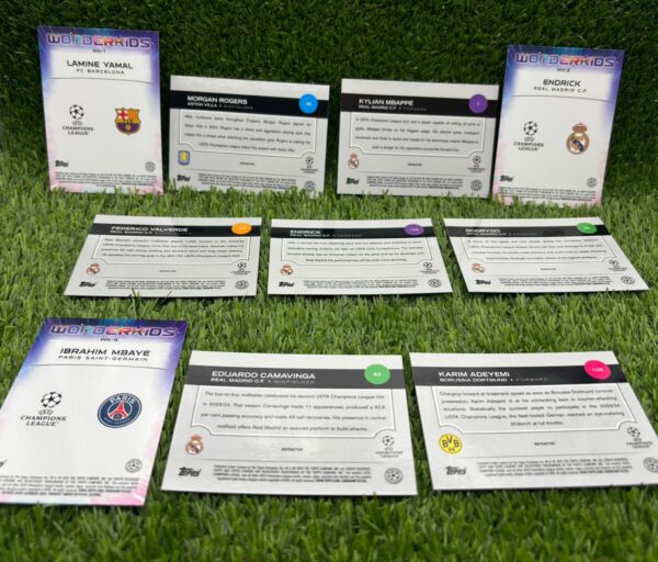 Lote de 10 cromos - Topps Chrome UCL 2025 - Variados inserts - Imagen 2