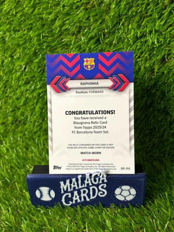 Raphinha - Topps Team Set FC Barcelona 2023-24 - Patch /250 - Imagen 2