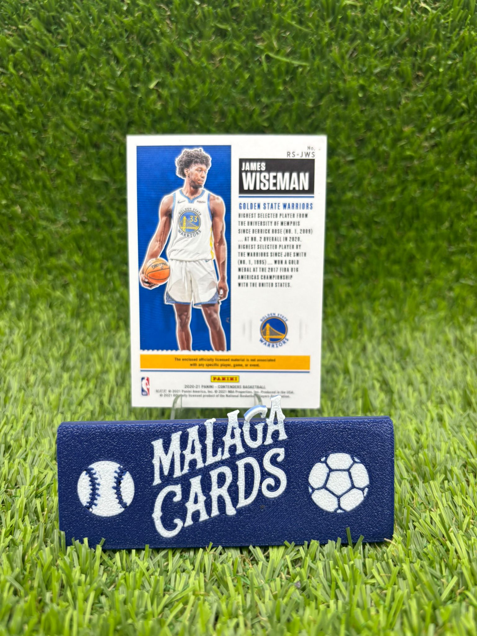 James Wiseman - Panini Contenders 2020-21 - Rookie Patch - Imagen 2