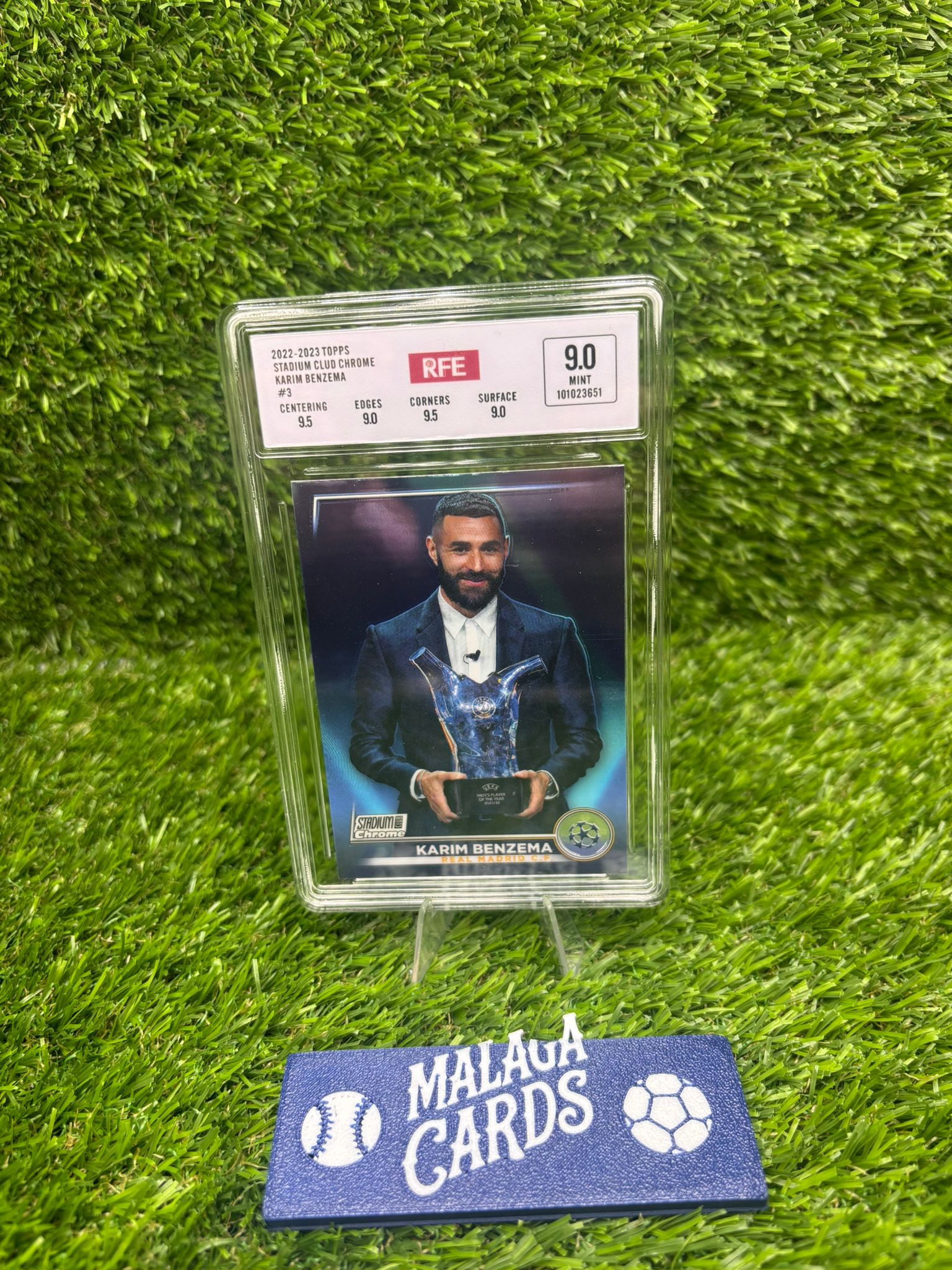 Karim Benzema - Topps Stadium Club Chrome 2022-23 (RFE 9.0)