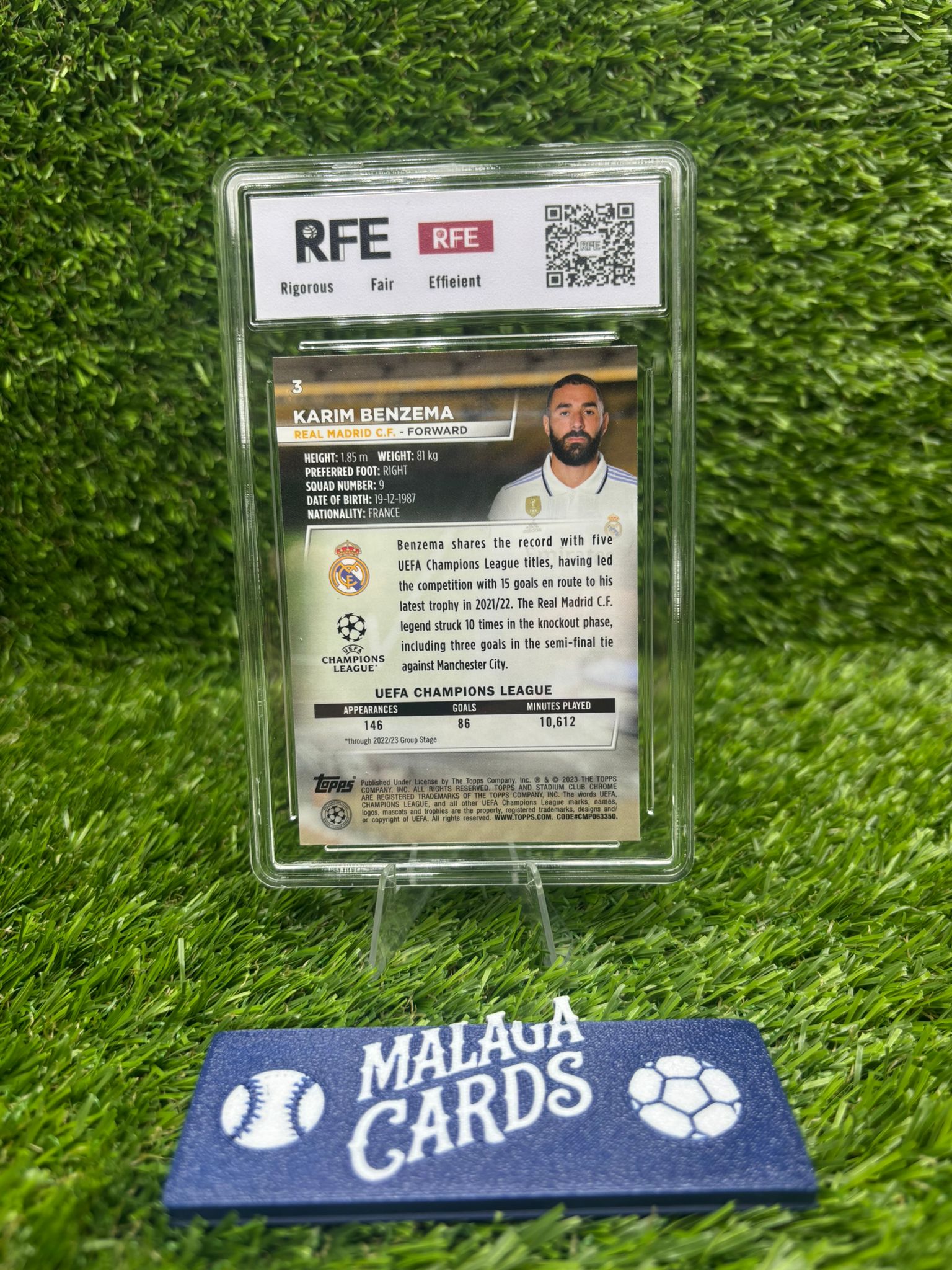 Karim Benzema - Topps Stadium Club Chrome 2022-23 (RFE 9.0) - Imagen 2