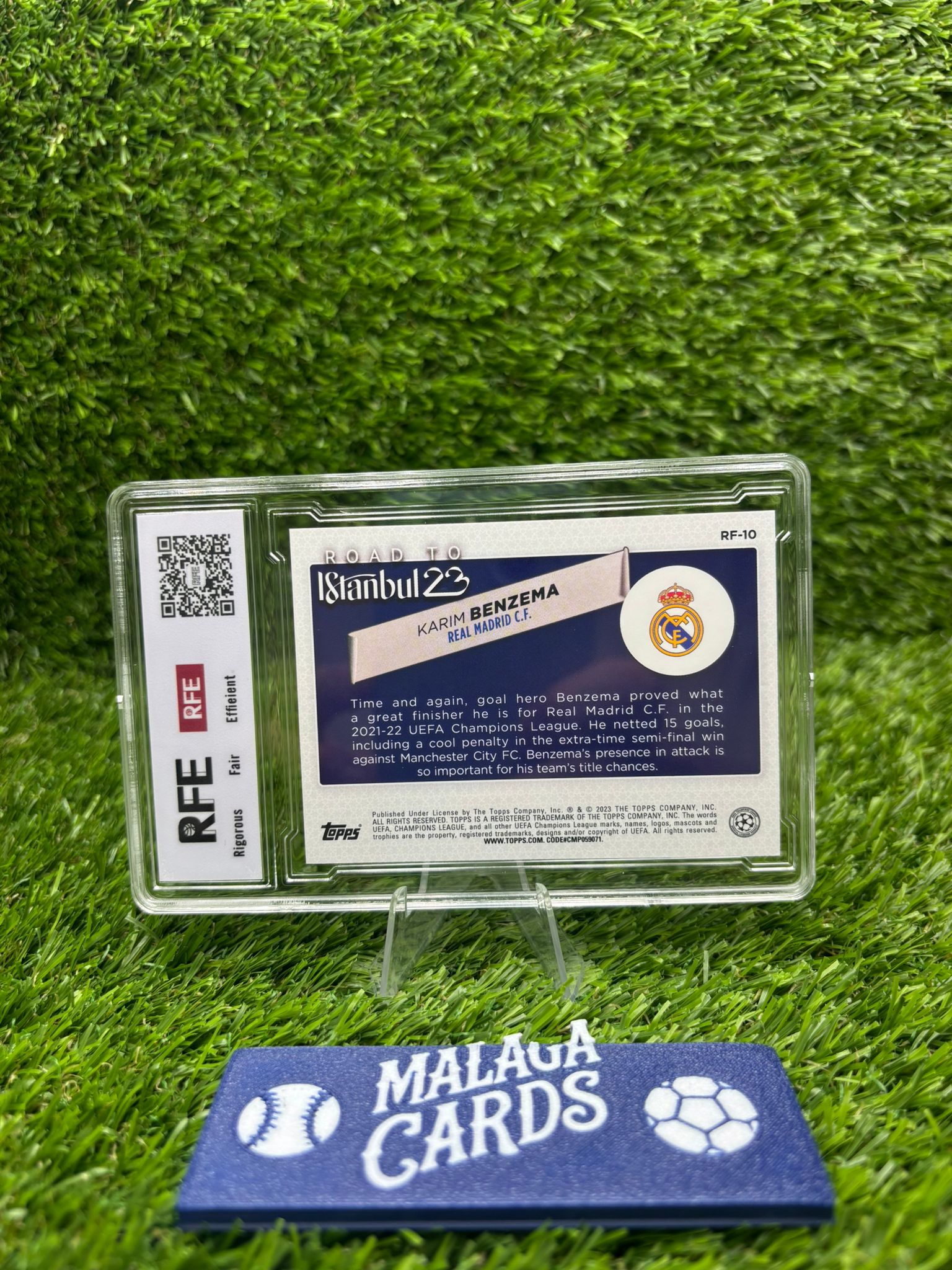 Karim Benzema - Topps Road to Istanbul UEFA Champions League 2022-23 - RFE 9.5 - Imagen 2
