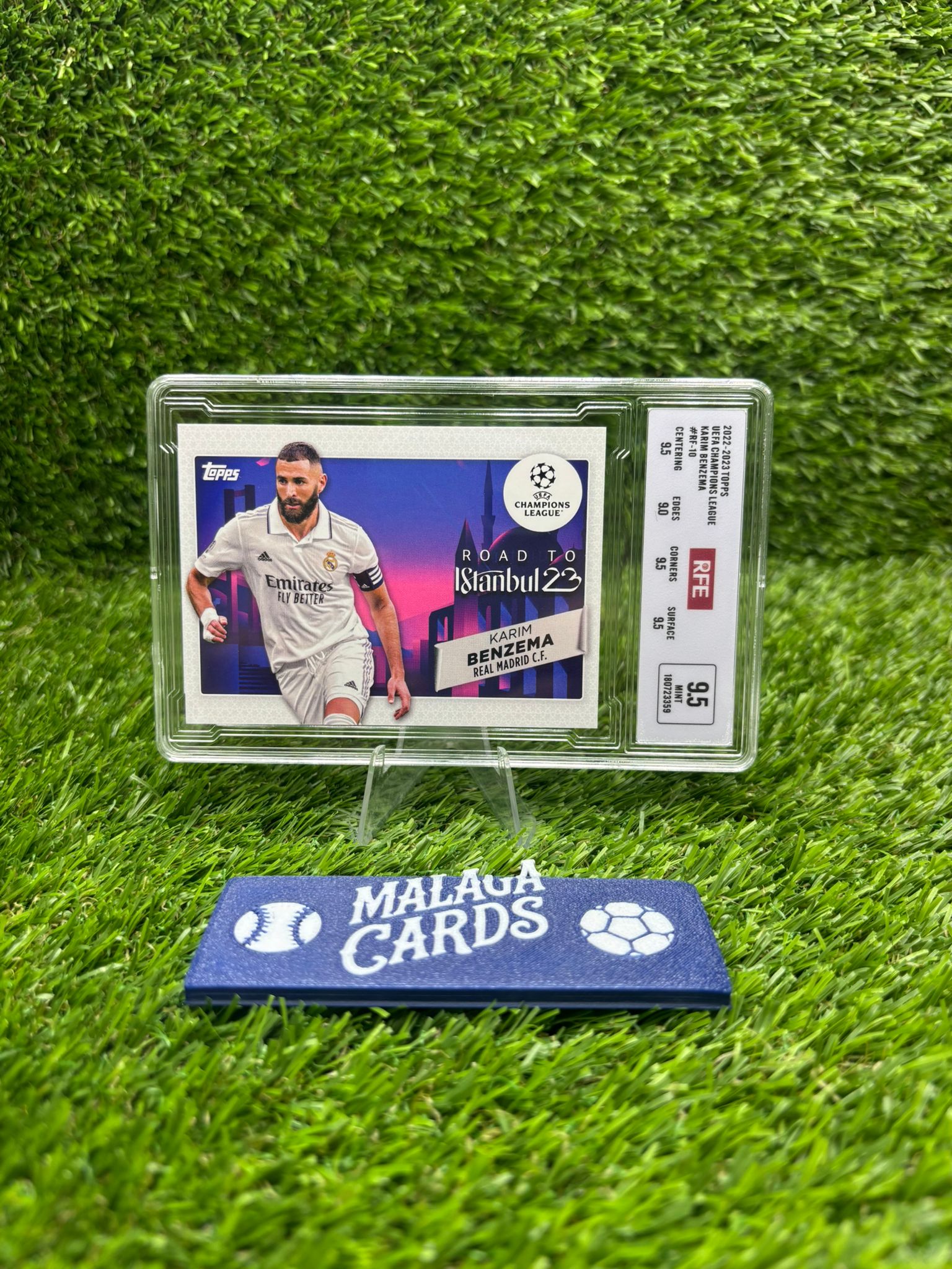 Karim Benzema - Topps Road to Istanbul UEFA Champions League 2022-23 - RFE 9.5 - Imagen 3