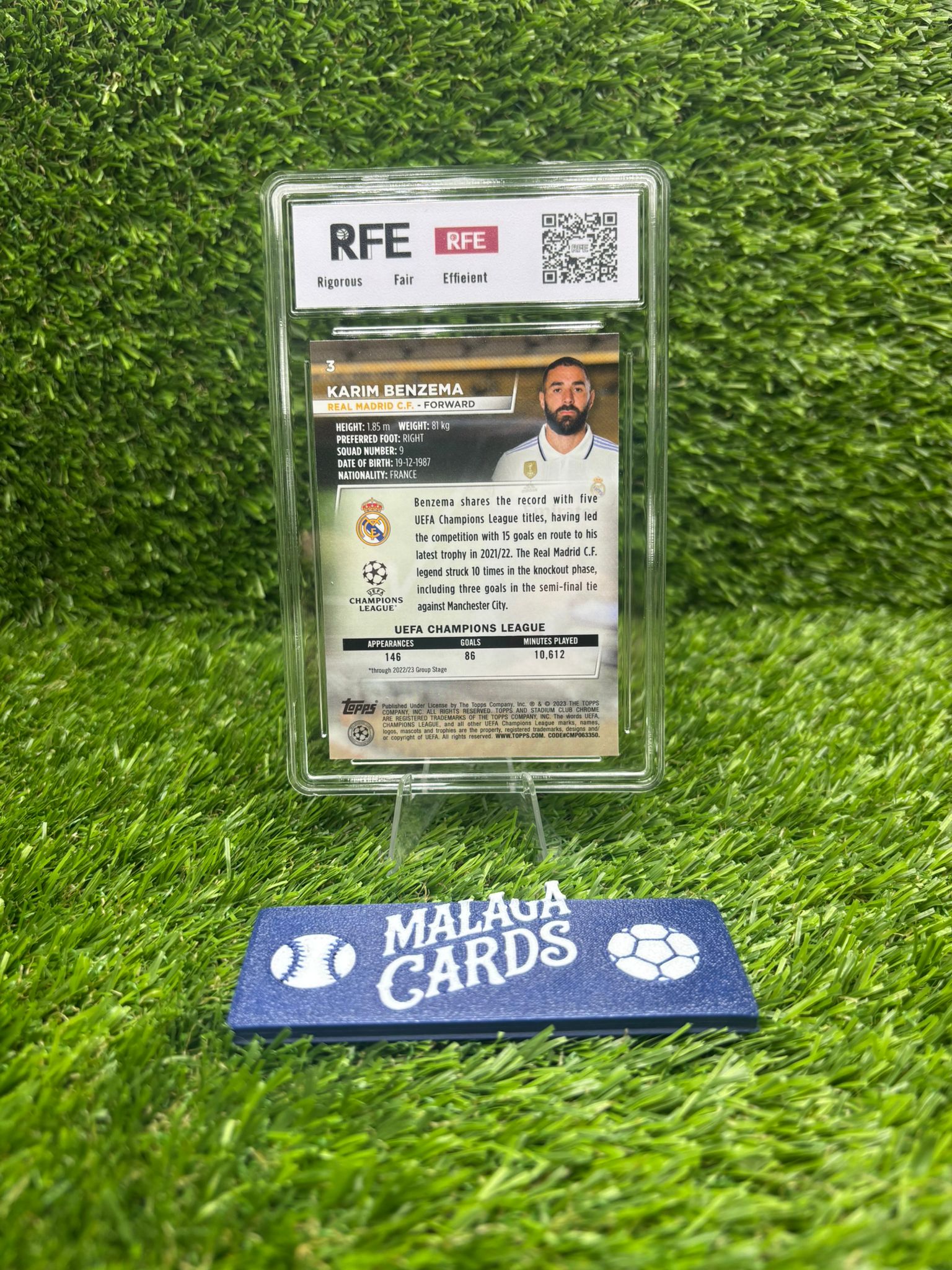 Karim Benzema - Topps Stadium Club Chrome 2022-23 (RFE 9.0) - Imagen 4