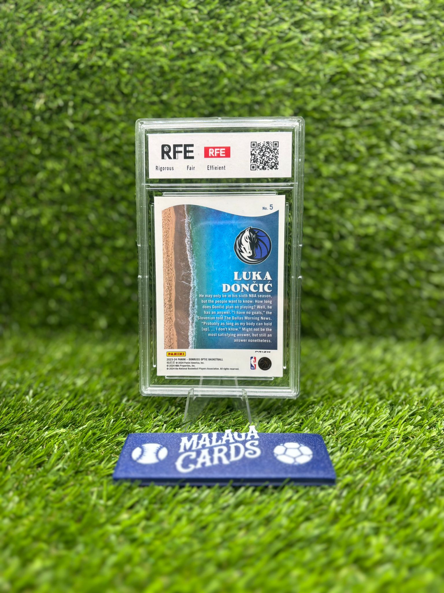 Luka Dončić - Panini Hoops Optic 2024-25 - Splash! (Gradeado 9.0 RFE) - Imagen 4