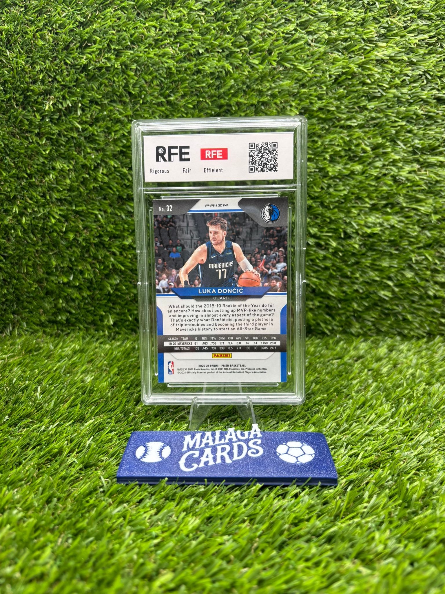 Luka Dončić - Panini Prizm 2020-21 - Gradeada RFE 9 - Imagen 4