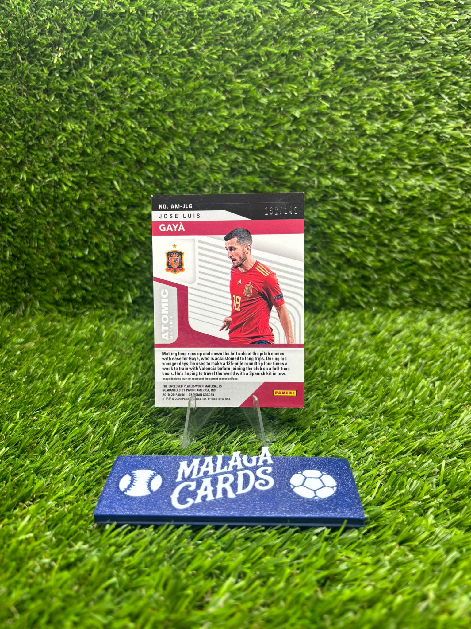 José Luis Gayà - Panini Obsidian 2019-20 - Atomic Materials Patch /149 - Imagen 4