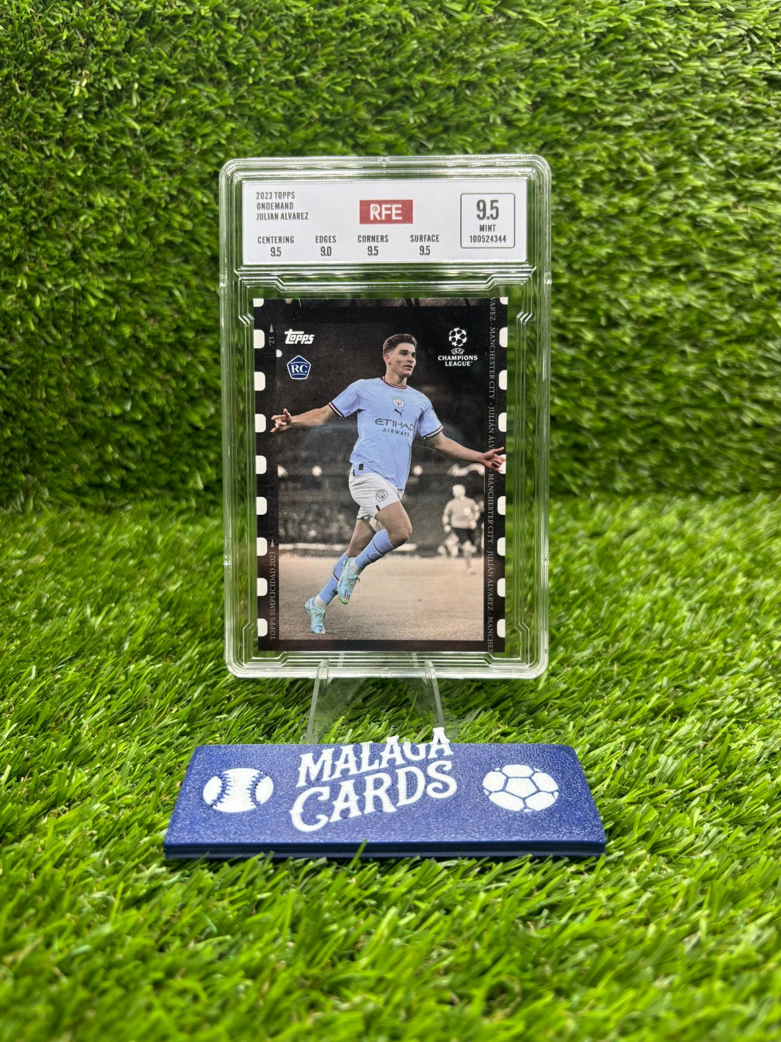 Julián Álvarez - Topps On Demand 2023 - Rookie - Gradeada RFE 9.5 - Imagen 3