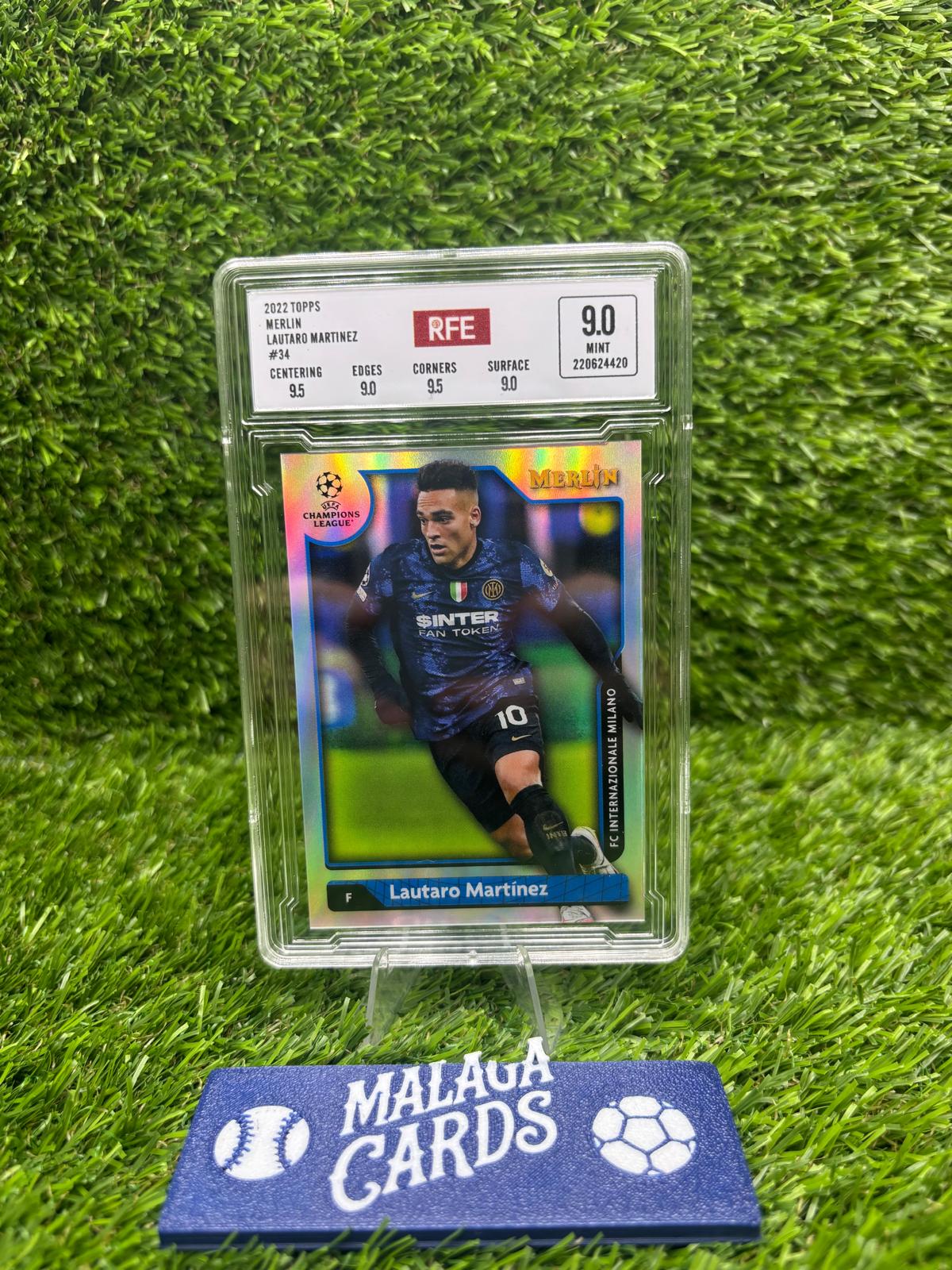 Lautaro Martínez – Topps Merlin 2022 – Gradeada RFE 9.0