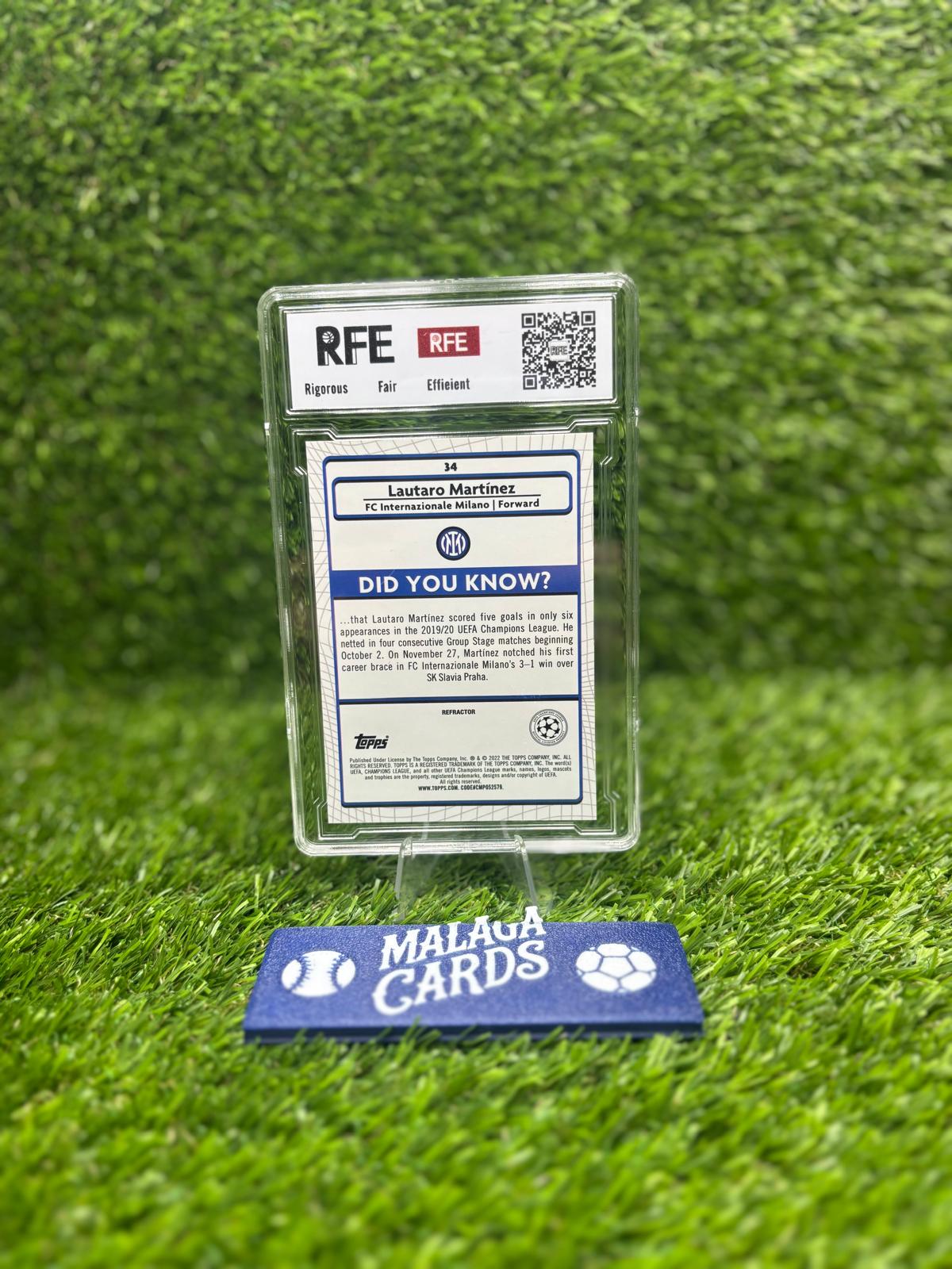 Lautaro Martínez – Topps Merlin 2022 – Gradeada RFE 9.0 - Imagen 4