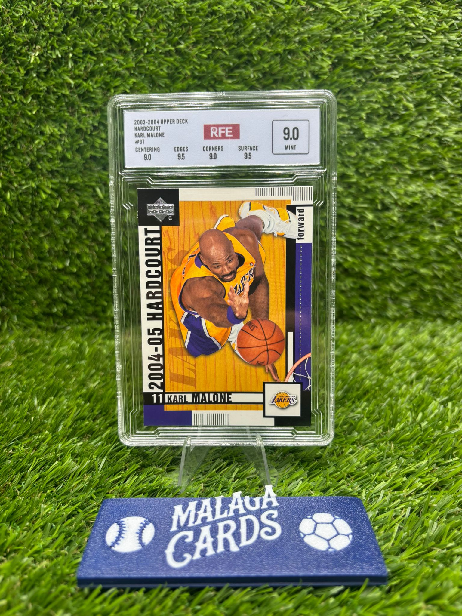 Karl Malone - Upper Deck Hardcourt 2003-04 - (Gradeada RFE 9.0)