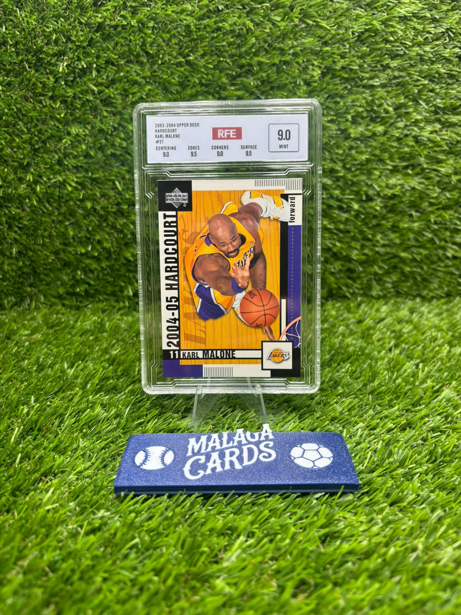 Karl Malone - Upper Deck Hardcourt 2003-04 - (Gradeada RFE 9.0) - Imagen 3
