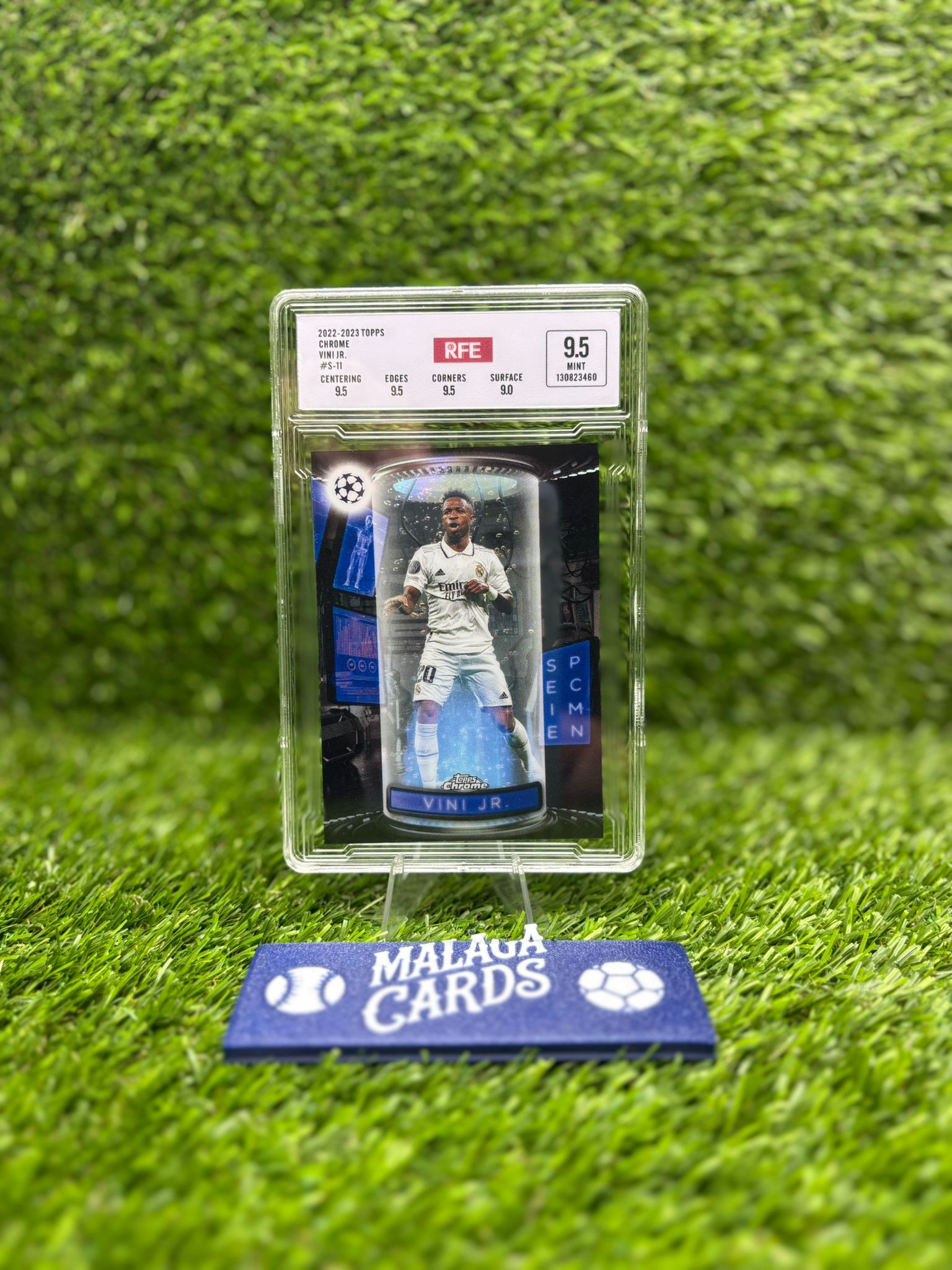 Vinícius Jr - Topps Chrome 2022-23 - Gradeada RFE 9.5 - Imagen 3