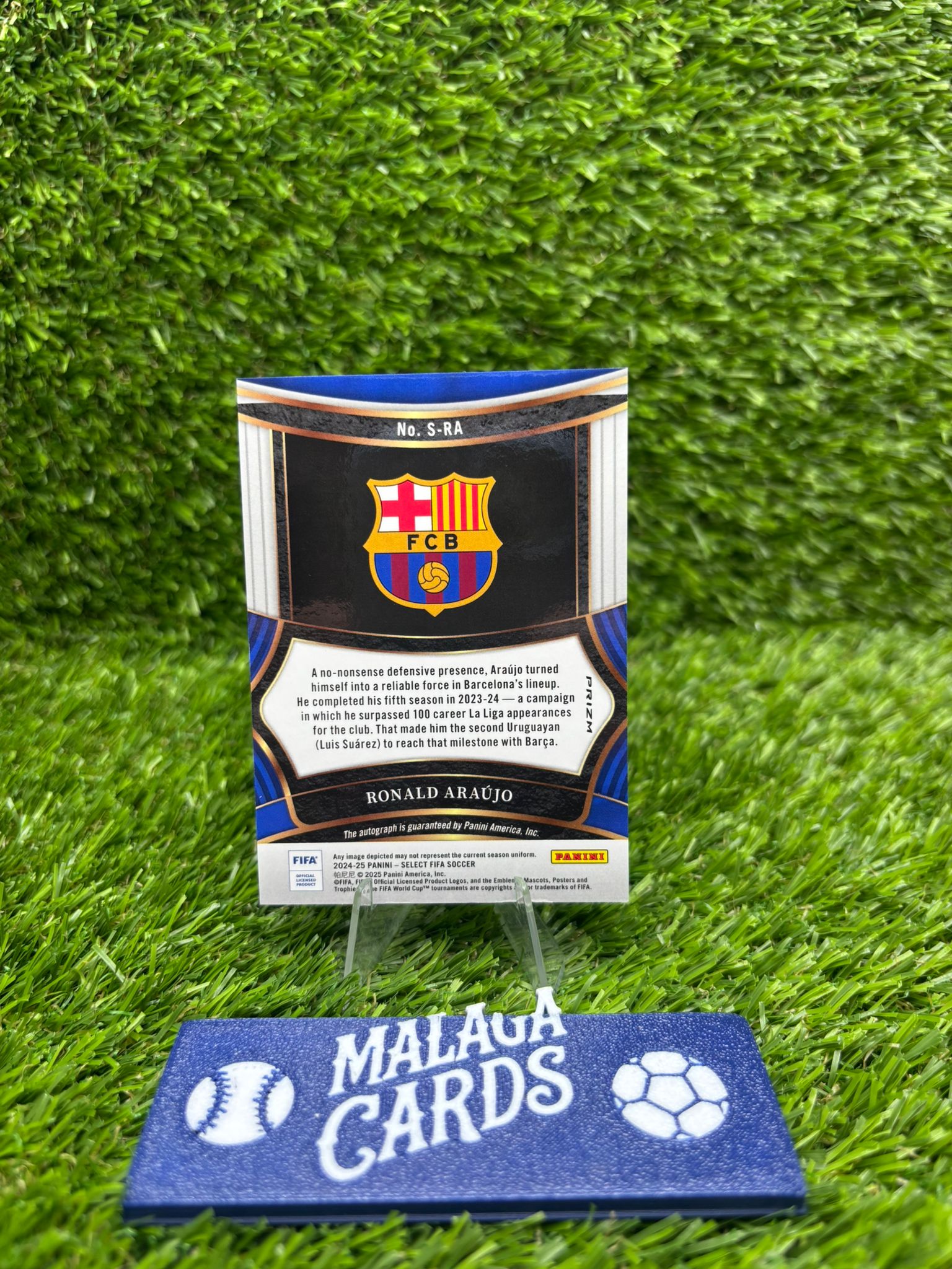 Ronald Araújo - Panini Select 2024-25 - FIFA Signatures Autograph - Imagen 2